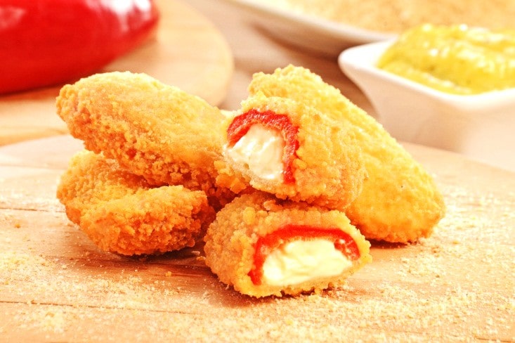 Red Pepper Bites with Mozzarella